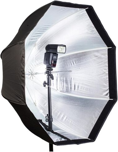 Photography Octagonal Softbox Umbrella Type Flashlight Softbox for Studio and Video Lighting, Collapsible Diffuser Soft Box Compatible with Speedlight Flashes in Saudi Arabia