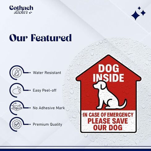 Dog Inside Fire Sticker - Waterproof Vinyl Stickers for Water Bottles, Laptops, Phones & Tumblers, Fun & Durable Decal (3PCS, 3") in Saudi Arabia