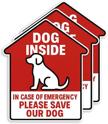 Dog Inside Fire Sticker - Waterproof Vinyl Stickers for Water Bottles, Laptops, Phones & Tumblers, Fun & Durable Decal (3PCS, 3") in Saudi Arabia