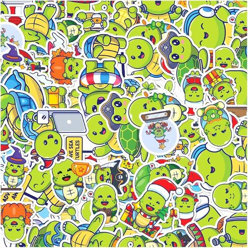 50Pcs Cute Stickers Pack Vinyl Decals for Laptop Water Bottles Scrapbook Luggage Notebook Kids Teens Girls Lovers Aesthetic Cartoon Style Waterproof Decor Bike Bumper Car in Kuwait