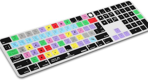 XSKN Photoshop Shortcuts EU&US Universal Version Silicone Keyboard Cover Skin for 2021-2023 iMac 24 بوصة M1 M3 لوحة المفاتيح السحرية مع معرف اللمس ولوحة المفاتيح الرقمية 2022 Mac Studio A2520 in Kuwait