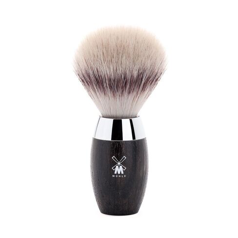 MÜHLE KOSMO Olive Wood Silvertip Fiber Shaving Brush - Synthetic Luxury Shave Brush for Men, Rich Lather in Kuwait