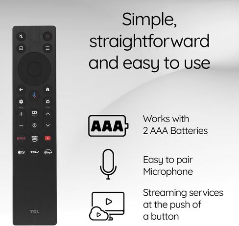 Ceybo Original RC923A FMB1 Voice Remote Control for TCL Google TV for Models QM5K QM6k QM7K G0401-000267 in Saudi Arabia