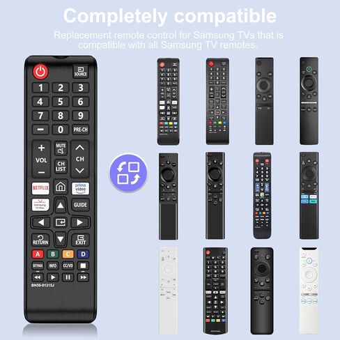 جهاز تحكم عن بعد عالمي لاستبدال تلفزيون سامسونج لنماذج تلفزيونات سامسونج الذكية LCD LED HDTV 3D 7 Series in Kuwait