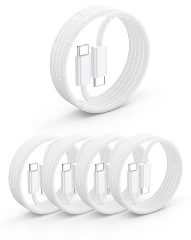 240w USB-C Charge Cable 2M 2-Pack,[Soft & Flexible Braided] in Saudi Arabia