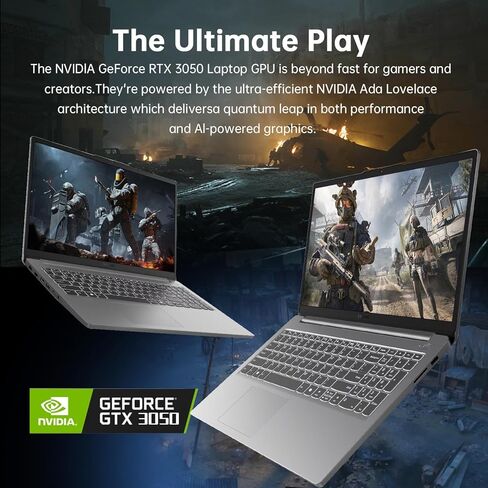 كمبيوتر محمول للألعاب Lenovo LOQ Essential، شاشة 15.6 بوصة FHD 144 هرتز، Intel Core i5-12450HX، GeForce RTX 3050، ذاكرة وصول عشوائي DDR5 سعة 16 جيجابايت، SSD 512 جيجابايت، مساعد AI، Wi-Fi 6، RJ-45، USB-C، HDMI، مع مكتب مدى الحياة، Win 11 Home in Kuwait