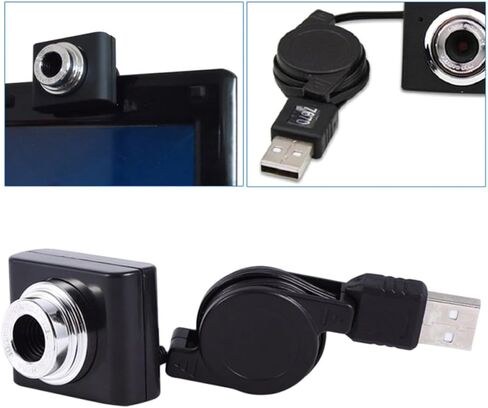 Homoyoyo USB Webcam for Laptop and Computer with 120° Wide-Angle Lens, Plug and Play No-Driver Camera for Online Teaching, Video Conferencing, and Live Streaming (Black) in Saudi Arabia