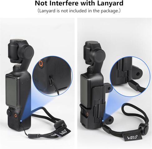 HSU Magnetic Expansion Adapter Mount Compatible with DJI Osmo Pocket 3, Magnet Extended Mounting Bracket Frame with Cold Shoe, Osmo Pocket 3 Quick-Release in Saudi Arabia