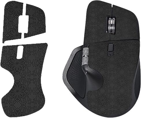Mouse Grip Tape Full Coverage for Logitech MX Master 4 Wireless Gaming Mouse,Self-Adhesive PreCut Sweat-Resistant Professional Mice Upgrade Kit - Black in Saudi Arabia