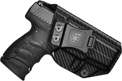 Amberide Walther PPS M2 IWB الحافظة، Kydex-Boltaron داخل حزام الخصر تناسب Walther PPS M2 9mm/.40، الاحتفاظ الآمن، السحب السريع، 0-30 درجة غير قابلة للتعديل in Kuwait