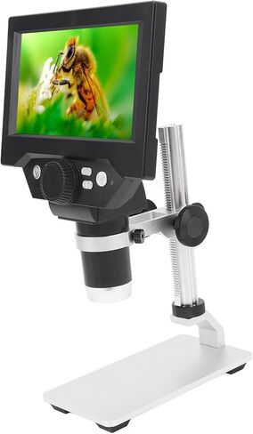 Dpofirs Digital Microscope 1080p 1000x 5.5 Inch LCD Advertisement Markers for Textile Industry Interaction and Aluminum Alloy /Black/1 Set in Saudi Arabia