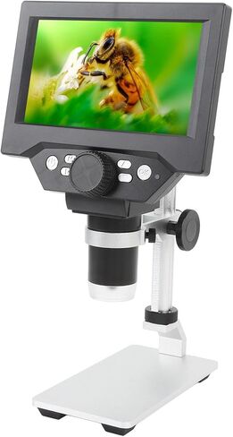 Dpofirs Digital Microscope 1080p 1000x 5.5 Inch LCD Advertisement Markers for Textile Industry Interaction and Aluminum Alloy /Black/1 Set in Saudi Arabia