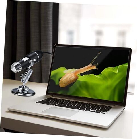Kisangel Portable USB Microscope High Definition Electronic Magnifier for Phone Repair Home Use Science Experiments with Computer Connection Black in Saudi Arabia
