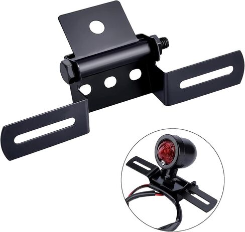 ANKIA Universal Motorcycle License Plate Holder Bracket - Premium Aluminum Alloy, Simple and Secure Motorcycle Blate Mount, Black, Fits Most Motorcycles, Easy Installation and Durable Design in Saudi Arabia