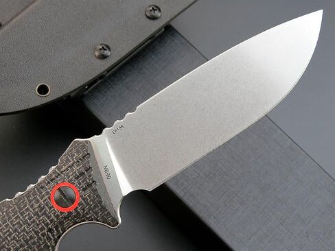 Eafengrow EF138 سكين ذو نصل ثابت، N690 شفرة فولاذية، مقبض ميكارتا كامل تانغ EDC السكاكين الثابتة للعمل والتخييم والبقاء in Kuwait