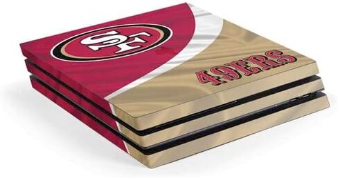 ملصق Skinit المخصص للألعاب متوافق مع وحدة تحكم PS4 Pro - تصميم مرخص رسميًا من NFL San Francisco 49ers in Kuwait