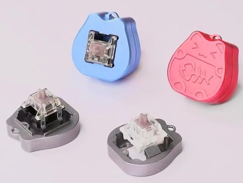 فتاحة مفاتيح Lucky Cat Alumnium 3 في 1 لمفاتيح MX Kalih للوحات المفاتيح الميكانيكية المخصصة للألعاب (أسود) in Saudi Arabia