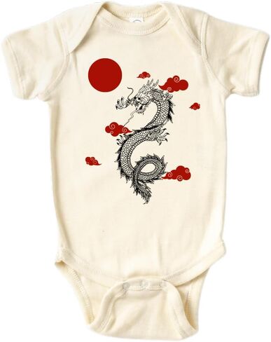 تي شيرت لطيف على شكل تنين للعام الصيني الجديد، تي شيرت للأطفال والأطفال الصغار - ملابس مضحكة للفتيات والأولاد لحفلات استقبال المولود الجديد in Kuwait