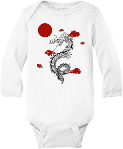 Chinese New Year Dragon Baby Cute Bodysuit, Kids & Toddler T-Shirt - Funny Outfit for Girls Boys Baby Shower Foodie Tee in Saudi Arabia