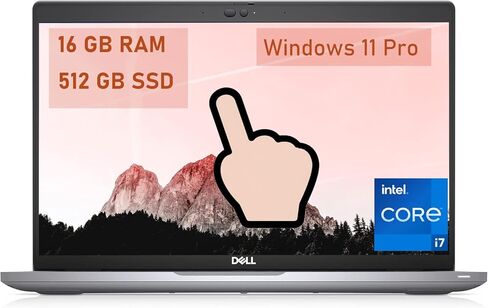 كمبيوتر محمول Dell Latitude 5420 Touch Bussinese، شاشة لمس 14 بوصة FHD (1920x1080)، الجيل الحادي عشر Core i7-1165G7 2.8 جيجا هرتز-4.7 جيجا هرتز، ذاكرة الوصول العشوائي 16 جيجا، 512 جيجا SSD، CAM، Windows 11 Pro (متجدد) in Kuwait