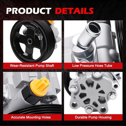 21-5066 Power Steering Pump Fit for Civic 1996-2000 1.6L L4, for CR-V 1997-2001 2.0L L4, for EL 1997-2000 1.6L L4, Power Assist Pump Replace for 56110P2A023 in Saudi Arabia