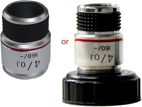 Lab Consumables 10X 40X Microscope Objective Lens Achromatic Objective Microscope Parts Lens Adapter 20.2mm in Saudi Arabia