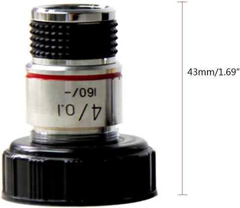 Lab Consumables 10X 40X Microscope Objective Lens Achromatic Objective Microscope Parts Lens Adapter 20.2mm in Saudi Arabia
