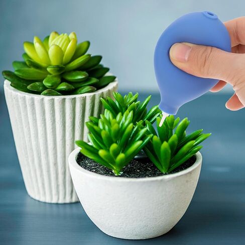 Operitacx Mini Air Blower Pump for Camera and Electronics, Compressed Air Dust Remover with Soft Nozzle, Blue Squeeze Bulb for Sensitive Lens and Keyboard Cleaning in Saudi Arabia