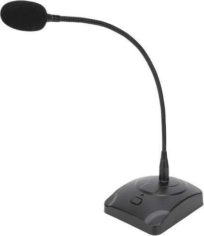 Desktop Gooseneck Wired Microphone, Table Mounted Corded Voice Condenser Microphone, 6.5mm Plug, High Efficiency Sound Pickup, for Conference, Zoom, Streaming in Saudi Arabia