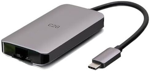 C2G Mini Dock Docking Station - for Notebook/Tablet PC - Charging Capability - USB Type C - 4K, Full HD - 3840 x 2160, 1920 x 1080-3 x USB Ports - 1 x USB 3.0-1 x USB Type-A Ports - (Renewed) in Saudi Arabia