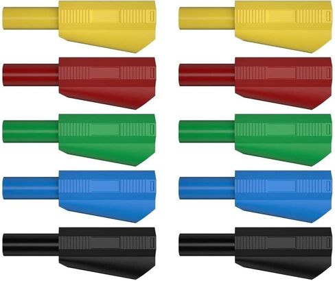 4MM Banana Stackable Solder in line Assembly Test Leads Connectors Electrical Assembly Test Tool(Black) in Saudi Arabia