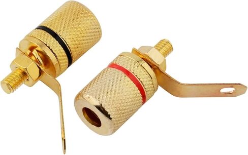 4-Pcs 4mm Banana Jack Binding Post Gold Plated Female Socket Terminal Connector for Loudspeaker Amplifier in Saudi Arabia