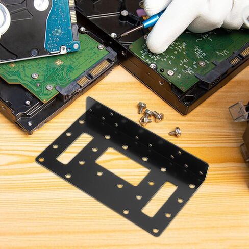 VILLCASE 4 قطع SSD تصاعد قوس معدني القرص الصلب قفص للكمبيوتر المكتبي حامل محرك الحالة الصلبة لتوسيع تخزين فعال متعدد الأقراص في المكتب والاستخدام المحمول in Kuwait