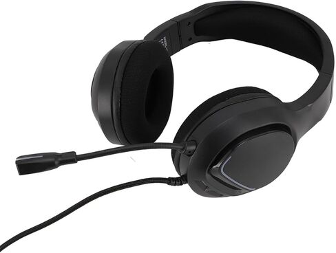 Eujgoov RGB Colorful Lights Adjustable Wired Computer Gaming Headset with Good Sound Experience for Ps5, Switch, Tablets in Saudi Arabia
