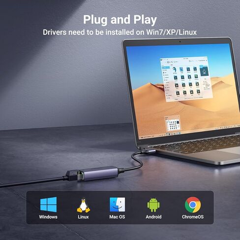 حزمة محول USB إلى إيثرنت من UGREEN مع محول جيجابت إيثرنت 16 منفذًا in Saudi Arabia