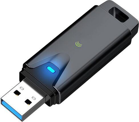 محول واي فاي USB للألعاب من PUSOKEI، واي فاي 6 ثلاثي الموجات 3000 ميجابت في الثانية مع 6 جيجاهرتز، بطاقة شبكة لاسلكية للتوصيل والتشغيل فائقة السرعة لألعاب الكمبيوتر المكتبي والكمبيوتر المحمول والبث in Kuwait