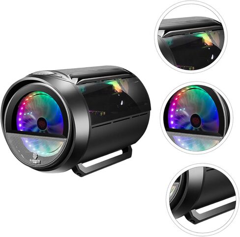 حافظة كمبيوتر NUOBESTY Matx Round RGB لتبريد المياه مع زجاج مقسى، هيكل مكتبي معدل للمكتب المنزلي وأجهزة الكمبيوتر المخصصة للألعاب، أسود in Kuwait