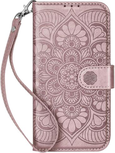 Wallet Case for Galaxy S25, [RFID Blocking] 3 Card Holder Stand with Credit Card Slot PU Leather Magnetic Protective Flip Cover for Galaxy S25 (Dark Purple) in Saudi Arabia
