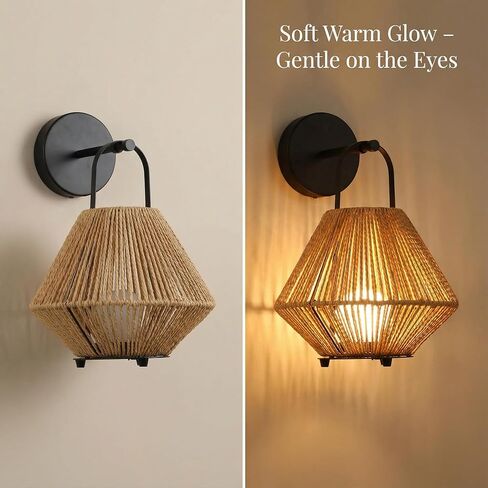 Rechargeable Portable Table Lamp with Woven Rattan Shade – Wall-Mountable Cordless LED Bedside Lamp for Bedroom, Nursery & Outdoor Use in Saudi Arabia
