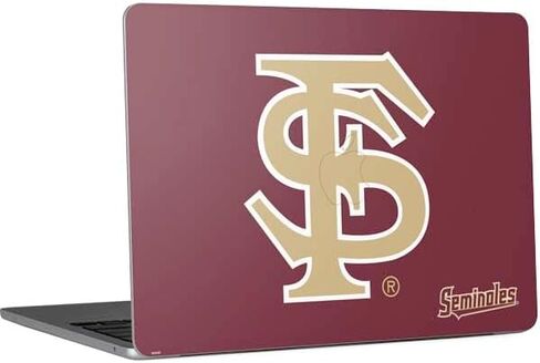 ملصق Skinit للكمبيوتر المحمول متوافق مع جهاز MacBook Air 13in M4 (2025) - تصميم جيرسي بنمط جامعة ولاية فلوريدا مرخص رسميًا in Kuwait