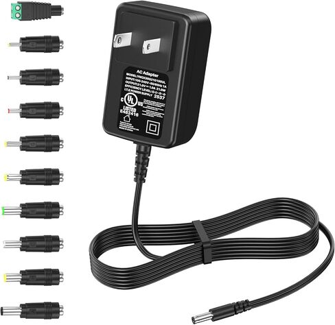 21V 1A 0.8A 0.5A Power Cord with 10 DC Jacks,Perfeidy UL Charger DC in Adapter Power Supply 21Volt 0.9A 0.8A 0.7A 0.5A 0.4A 0.3A 0.1A 1000mA 800mA 700mA 500mA 200mA 100mA in Kuwait