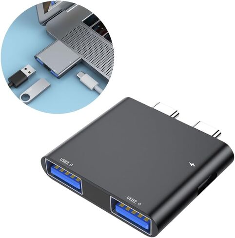 محطة إرساء الكمبيوتر المحمول USB C عالية السرعة، محول متعدد المنافذ، محاور توسيع للترفيه المكتبي in Kuwait
