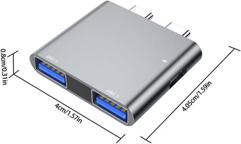 محطة إرساء الكمبيوتر المحمول USB C عالية السرعة، محول متعدد المنافذ، محاور توسيع للترفيه المكتبي in Kuwait