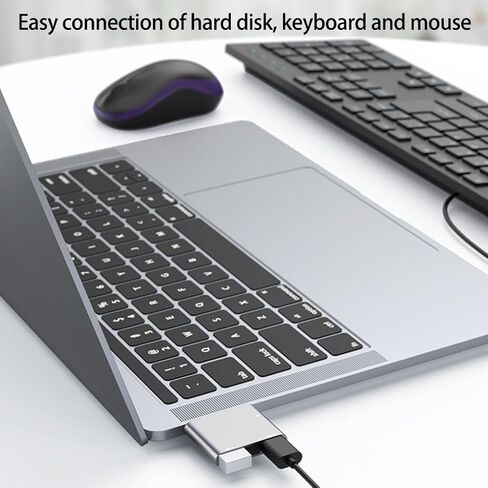 محطة إرساء الكمبيوتر المحمول USB C عالية السرعة، محول متعدد المنافذ، محاور توسيع للترفيه المكتبي in Kuwait