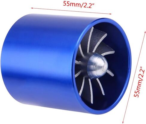 Universal Air Intake Turbonator, Air Intake Super Charger, 55mm Car for Most Vehicle with Intake Your Vehicle in Saudi Arabia