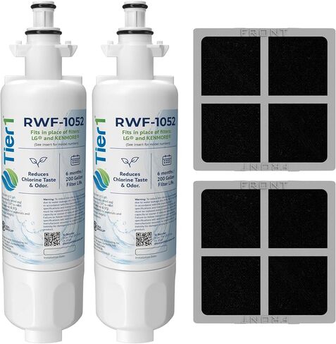 Tier1 ADQ36006101 Refrigerator Water & Air Filter Combo | Replacement for LG LT700P, ADQ36006102, Kenmore 46-9690, 469690, ADQ36006101-S, RFC1200A, WSL-3, FML-3, LT120F, Fridge Filter in Saudi Arabia