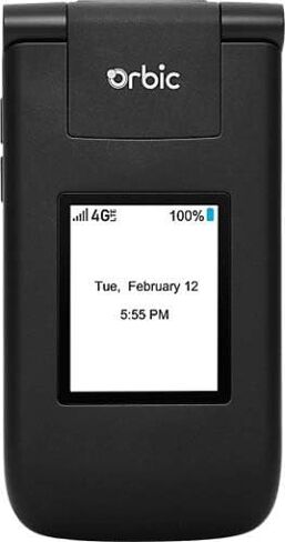 هاتف Orbic Journey V Verizon مسبق الدفع 4G LTE - أسود in Kuwait