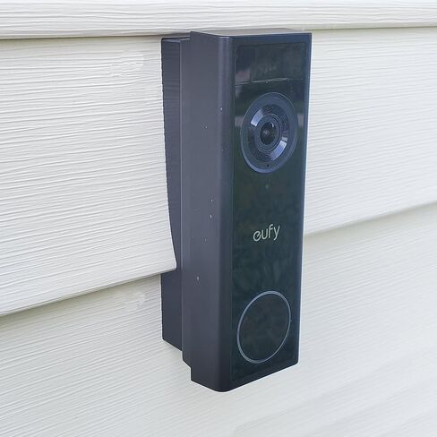Vinyl Siding Mounting Bracket Compatible with eufy Video Doorbell C30 C31 2K (4" Standard Vinyl Siding Only) 3D Printed. UV Resistant in Saudi Arabia