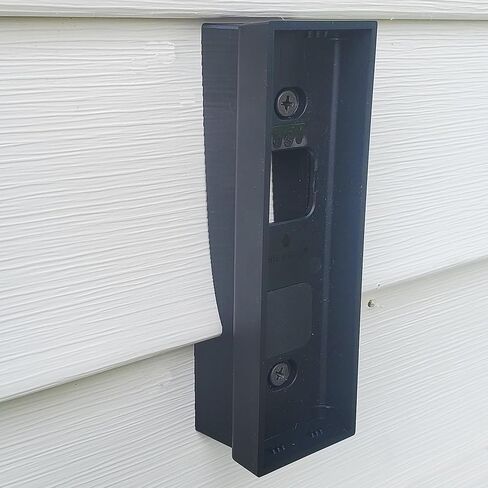 Vinyl Siding Mounting Bracket Compatible with eufy Video Doorbell C30 C31 2K (4" Standard Vinyl Siding Only) 3D Printed. UV Resistant in Saudi Arabia