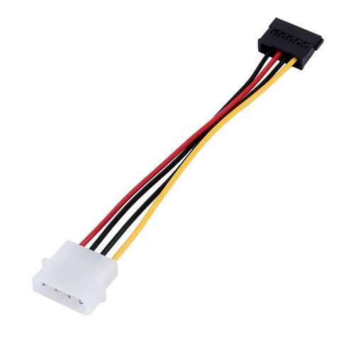Qiilu New 1pc 4-Pin IDE to 15-Pin Serial ATA Hard Drive Power Adapter Cable for Power Cord in Saudi Arabia